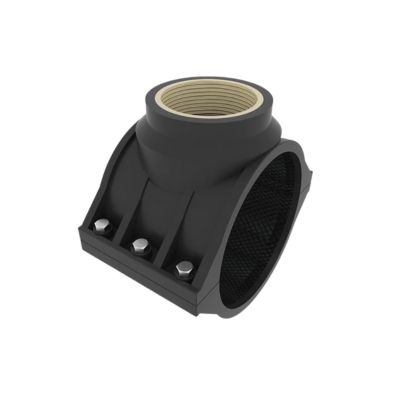 Abrazaderas de PVC Gran Caudal con Inserto de Bronce